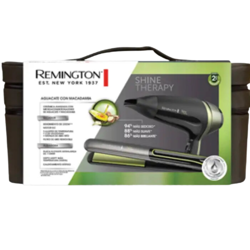 COMBO ALISADOR Y SECADORA DE CABELLO REMINGTON S12A-D13A