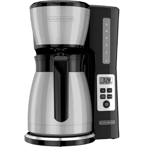 CAFETERA BLACK & DECKER TÉRMICA DIGITAL PROGRAMABLE 12 TAZAS CM2046S-LA