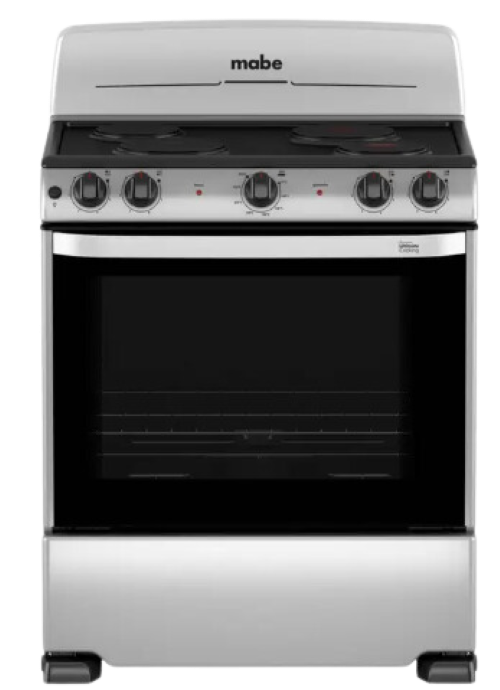 COCINA ELÉCTRICA MABE 30 PULGADAS EME7620BSFL0 4 QUEMADORES