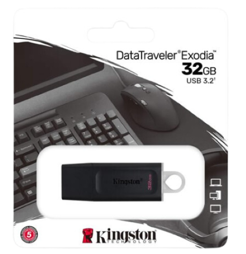 MEMORIA FLASH KINGSTON DATATRAVELER EXODIA 32 GB USB 3.2